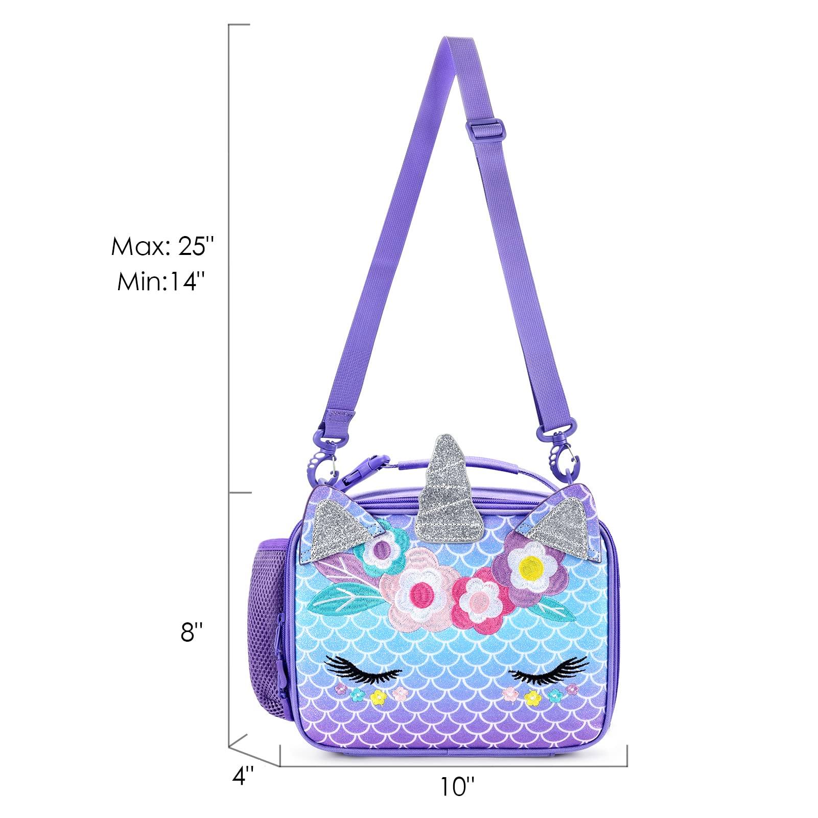 Everyday Living Magical Dream Unicorn Lilac Insulated Lunch Bag, 1