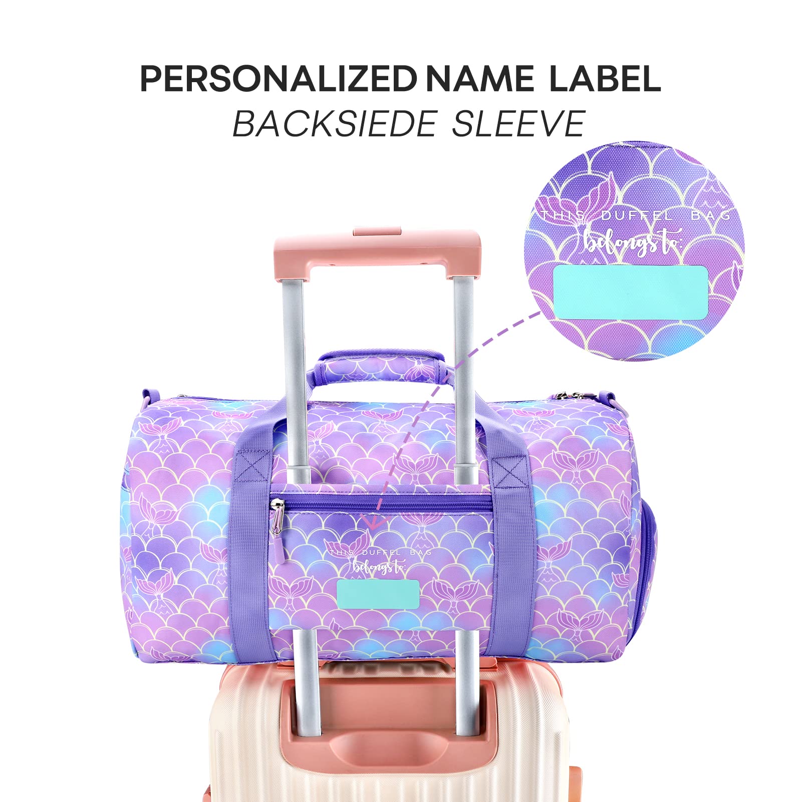 Girl duffle discount bag with name