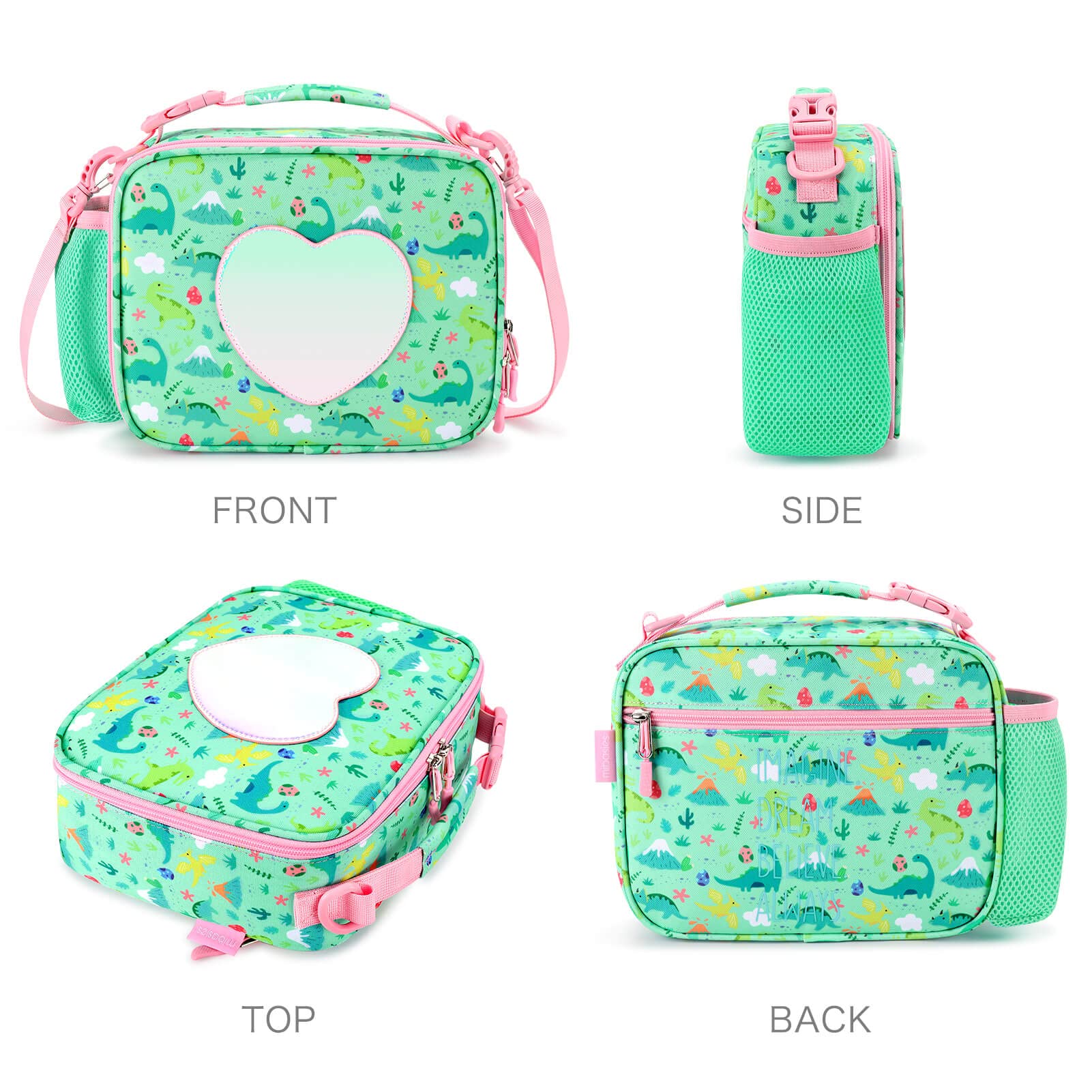  mibasies Girls Lunch Bag for Kids Insulated Lunch Box