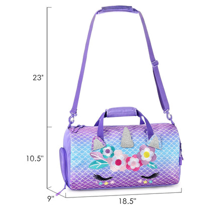 Unicorn Duffle Bags for Girls Duffle Bag Mibasies 