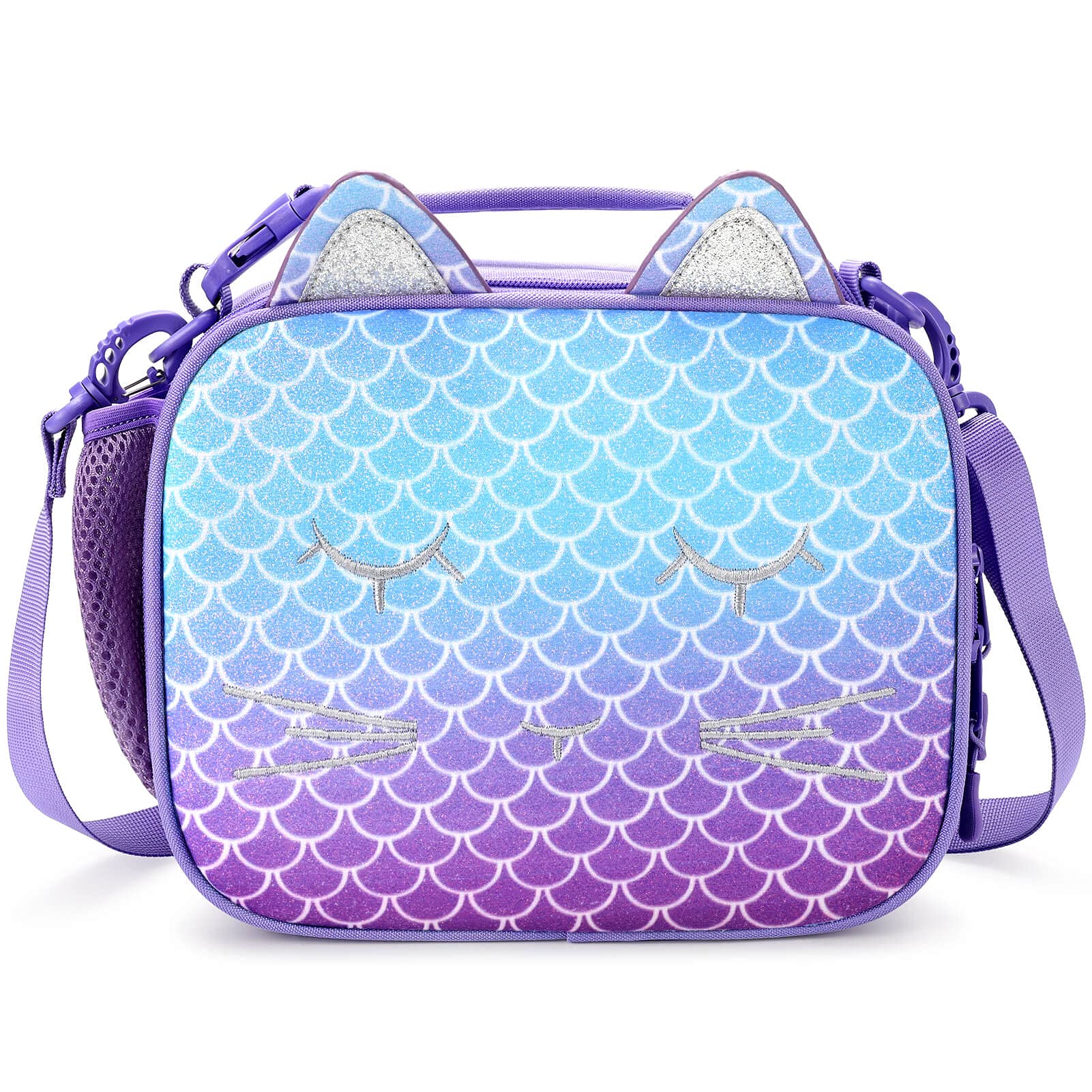 Liam-Lunch Bag lunchbox mibasies Mermaid Purple 