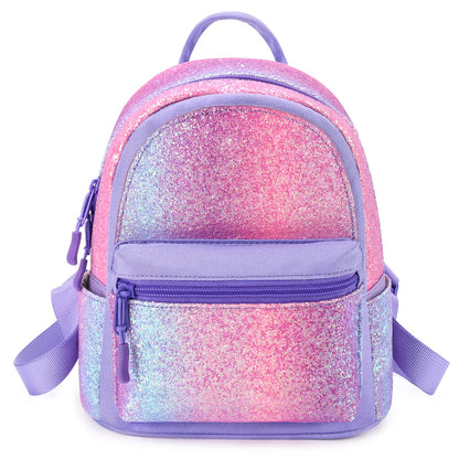 Glitter Rainbow Mini Backpack Backpack Mibasies Purple Rainbow 1 