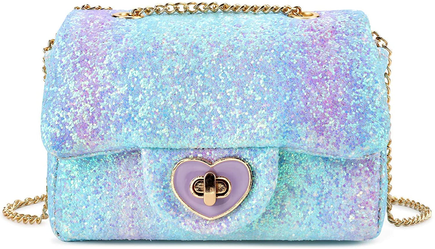 Rita-Glitter Mini Purse Crossbody Bag Mibasies leaf blue 
