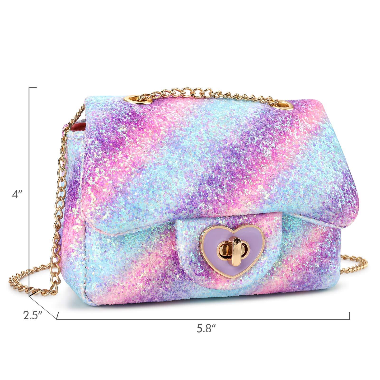 On The Verge Rainbow Glitter Mini Crossbody Bag, Best Price and Reviews