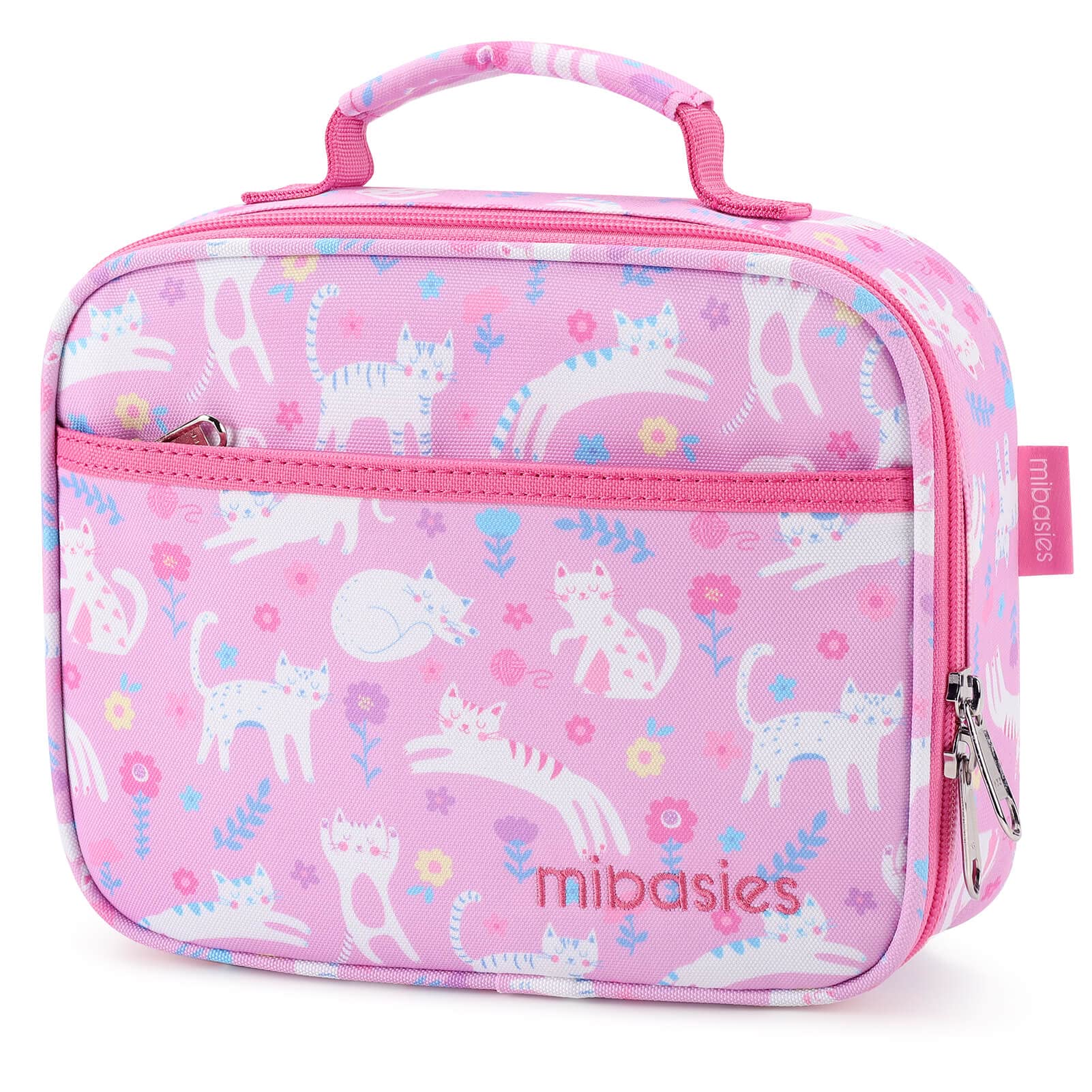 mibasies Unicorn Lunch Bag Kids Insulated Lunch Box for Girls with Water  Bottle Holder and Shoulder Strap (Mermaid Blue Purple)