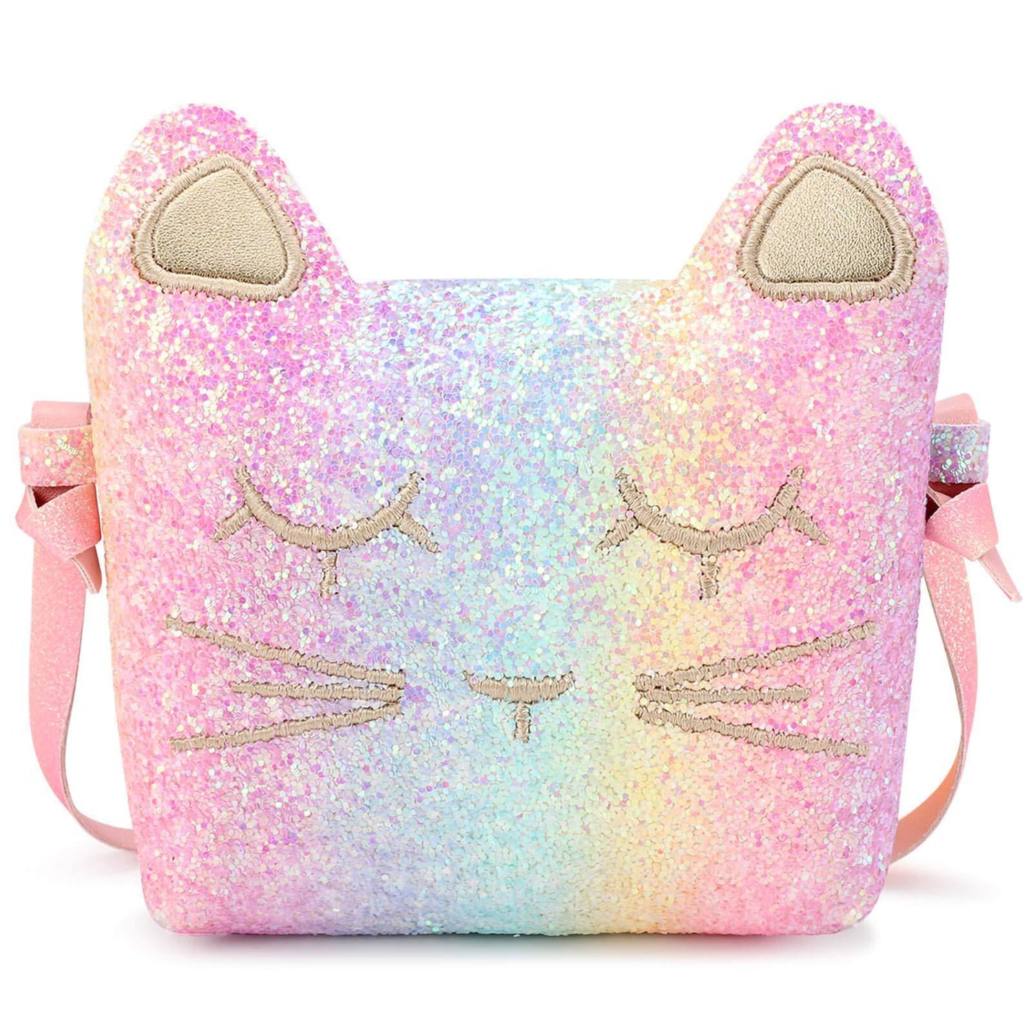 Carrot Cat PURSE Mibasies Glitter Rainbow 