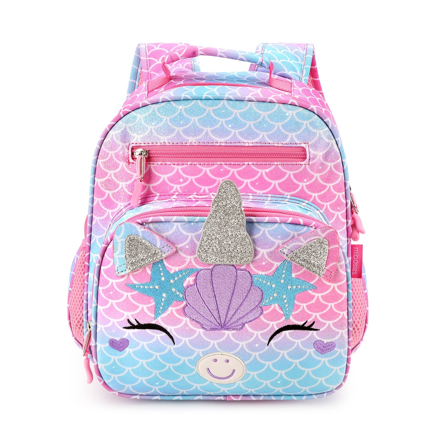 Colorful Unicorn schoolbag Mibasies 9L Unicorn Seashells 