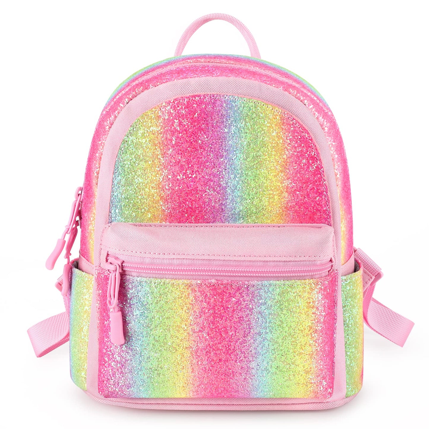 Glitter Rainbow Mini Backpack Backpack Mibasies Chunky Pink Rainbow 1 