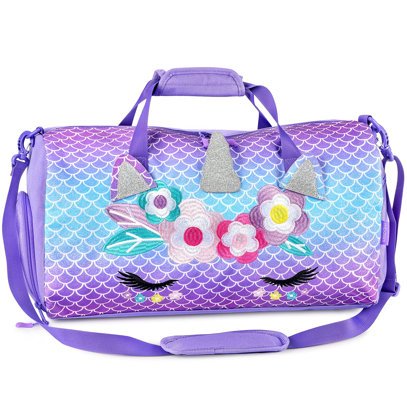 Kids Duffle Bag, Funny Cat in Sky Girls Dance Bag Lightweight Sport Gym  Bags for boys Overnight Travel Bags Weekender Sleepover Carry On Bag for