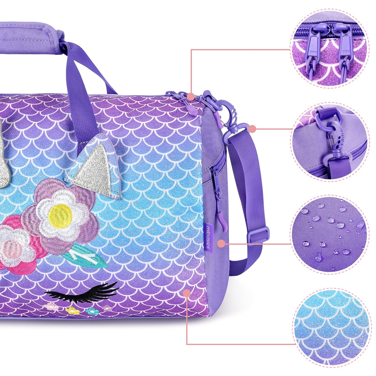 Unicorn Duffle Bags for Girls Duffle Bag Mibasies 