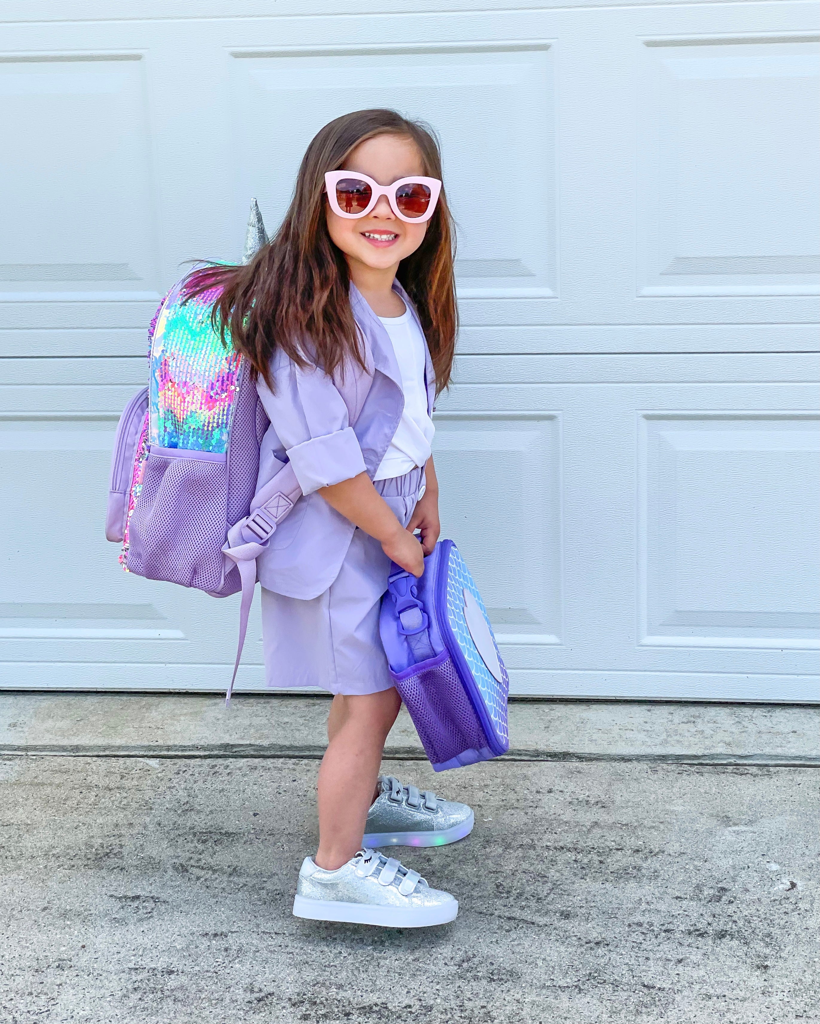 Purple kids online backpack